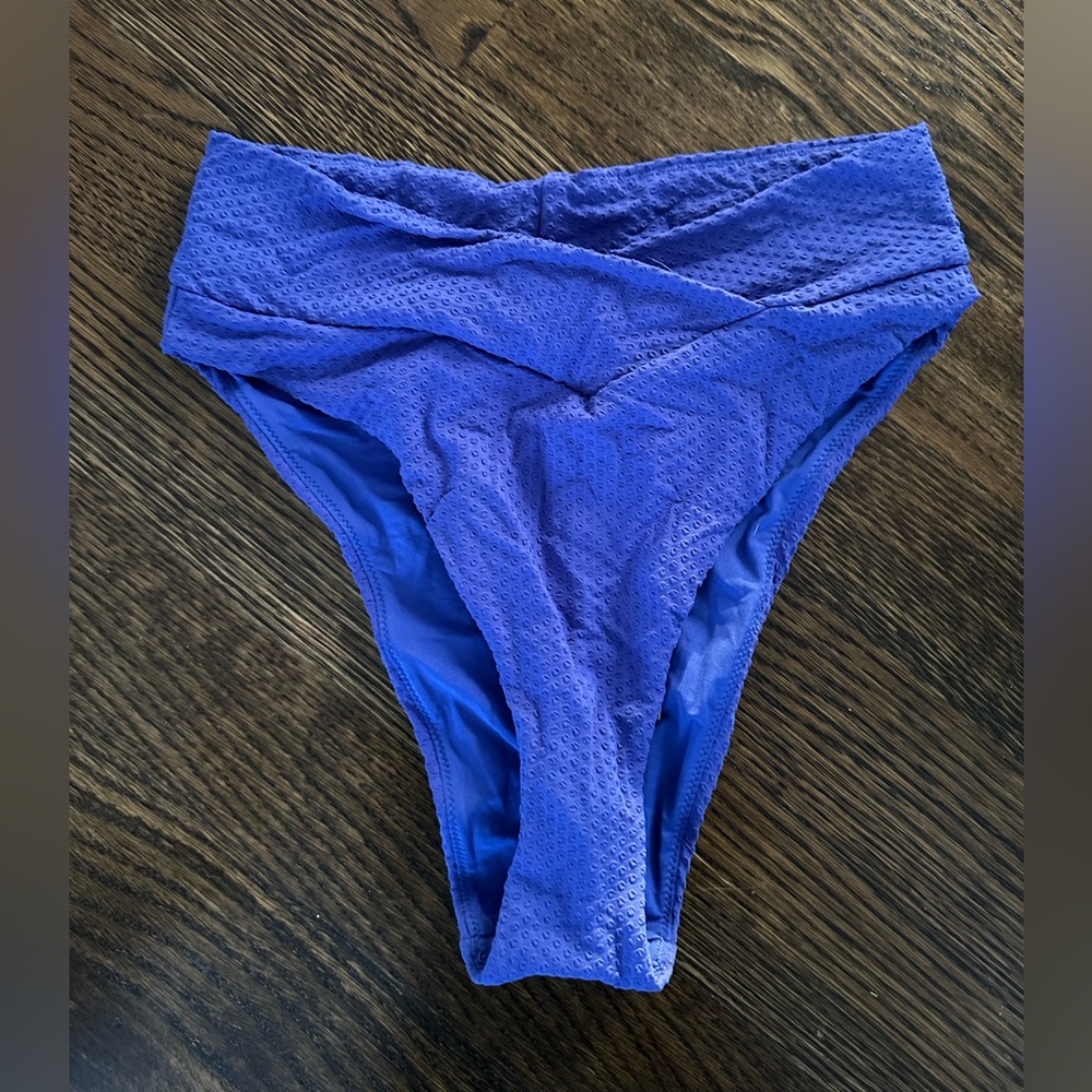aerie Royal Blue High-Cut Bikini Bottom